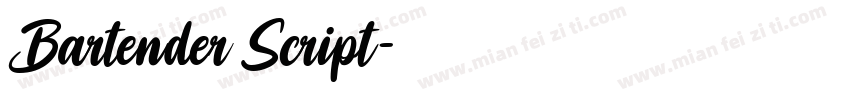 Bartender Script字体转换